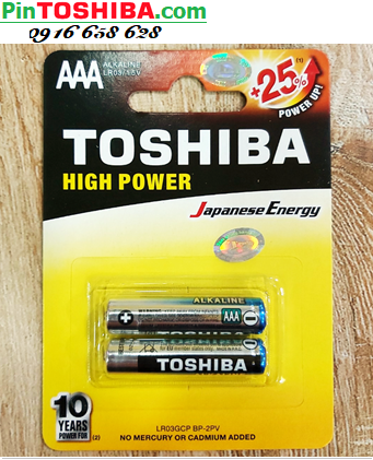 Toshiba LR03GCP BP-2PV _Pin  AAA 1.5v Alkaline Toshiba LR03GCP BP-2PV (Loại vỉ 2viên)